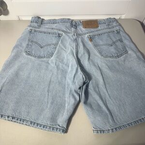 Vintage‎ Orange Tab Levi's Men's Light Blue Jean Shorts